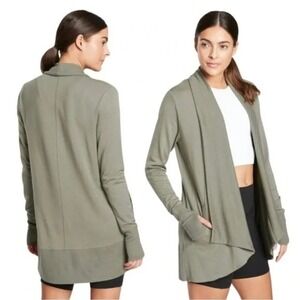 Athleta Womens Pranayama Restore Wrap Size SP Green Minimalist Career Athleisure